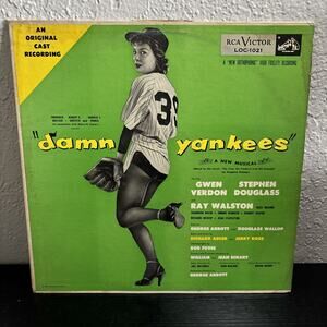 Damn Yankees Broadway & Film Musical Original Cast Vinyl LP Record 1958 LOC-1021